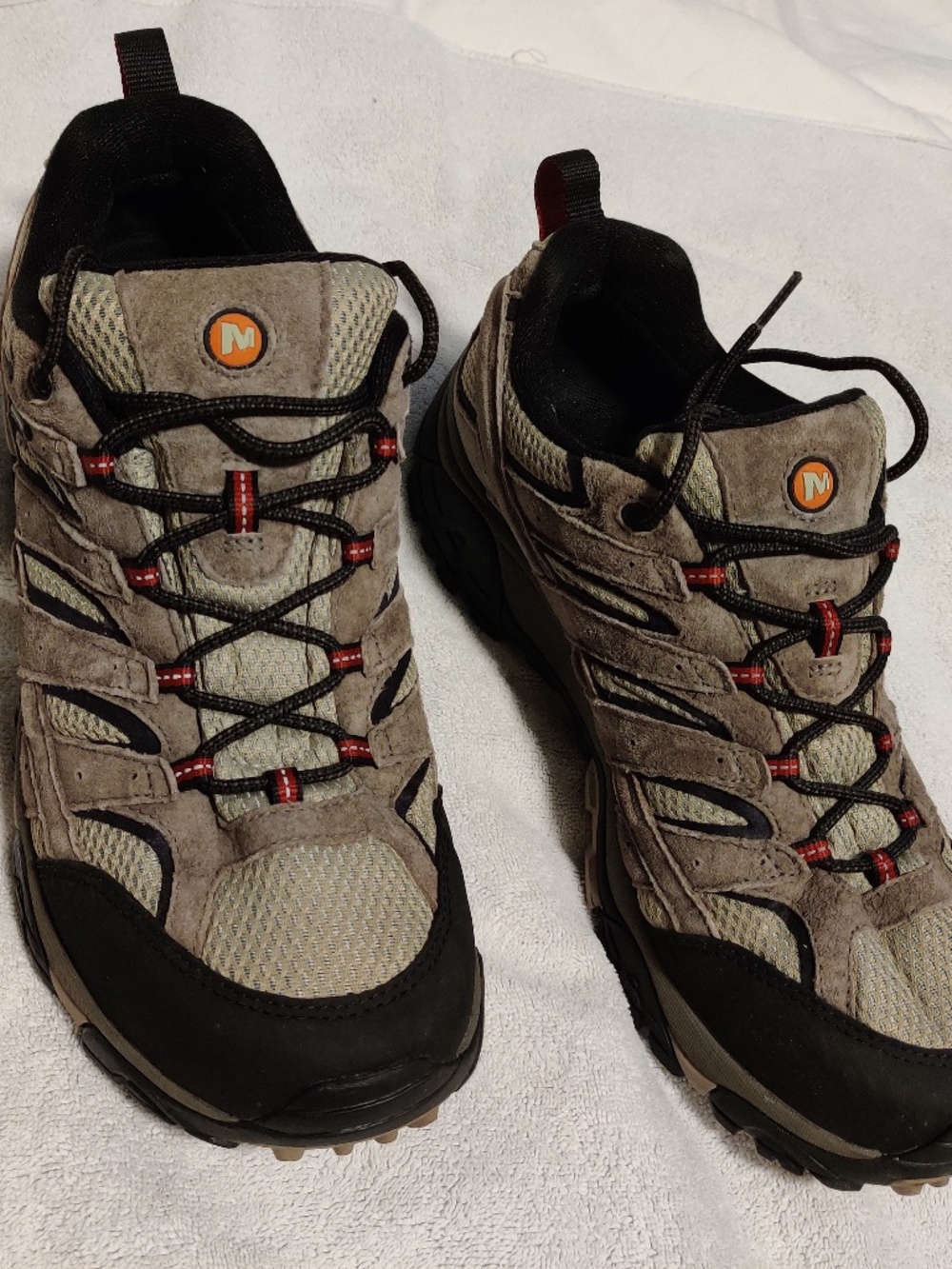 Merrell Moab 2 Waterproof Wide Width hiking shoes Bark Brown 11.5
